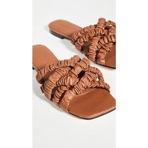 New Mara & Mine Theresa Scrunchie Sandals in Terracotta LeaherSize 11
